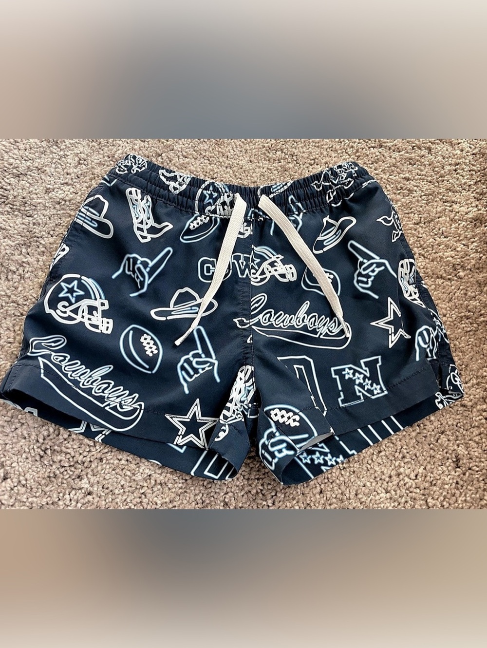 Chubbies NFL Boys Lined Classic Swim Trunk - Dallas Cowboys Boys